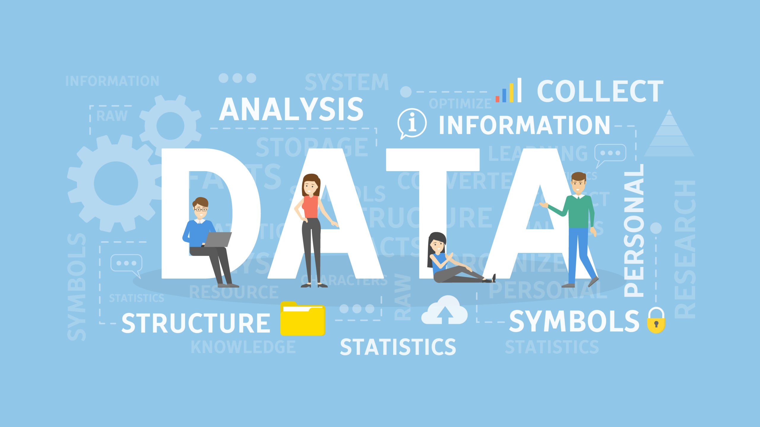 Data concept illustration. Data Engineering