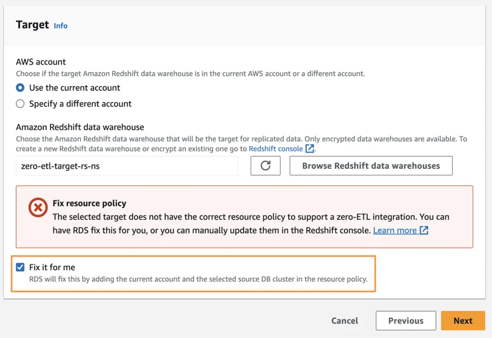 image Zero ETL